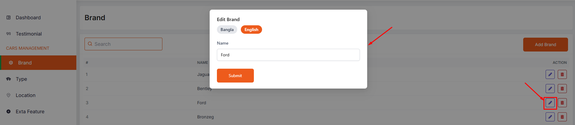 edit brand