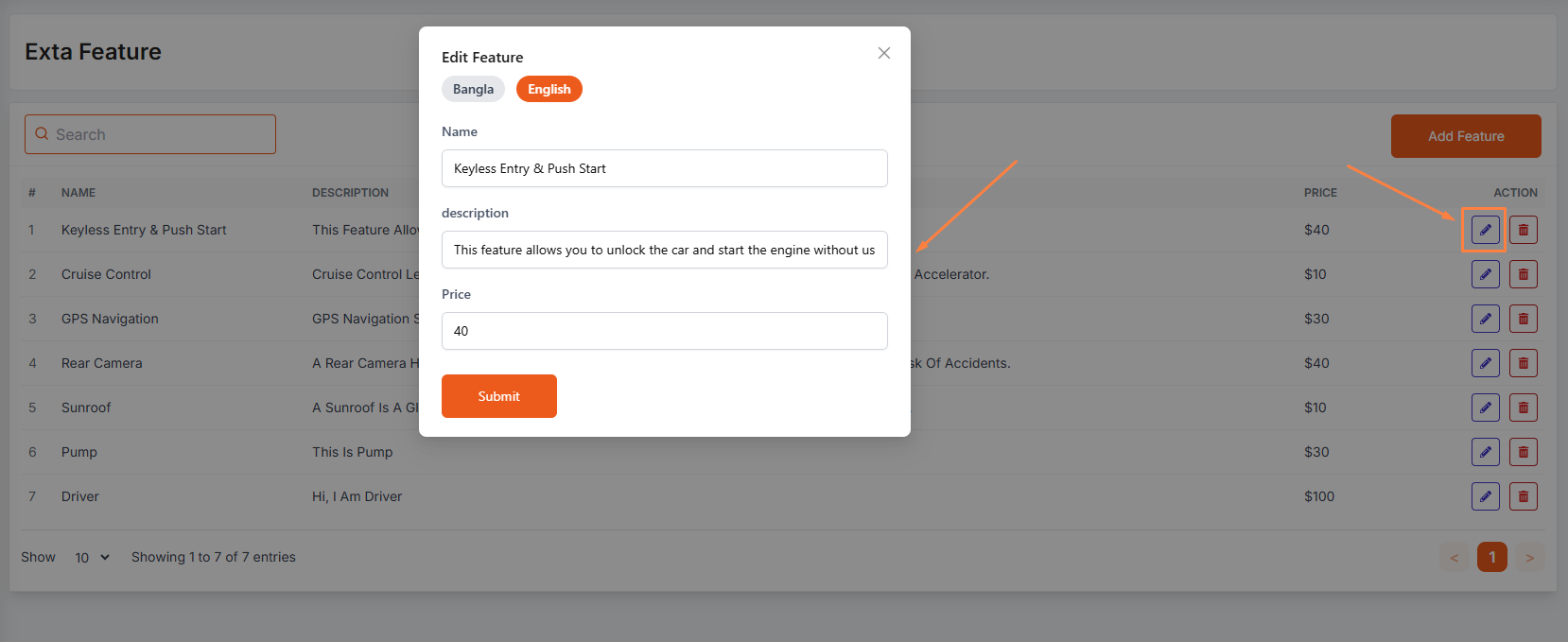 add extra features