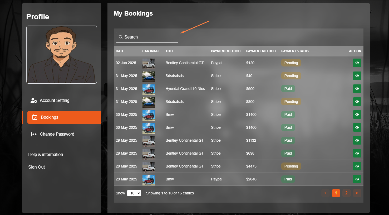 car booking